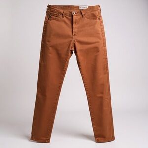 Anthropologie AG Jeans Womens 28R Coral The‎ Abbey High Rise